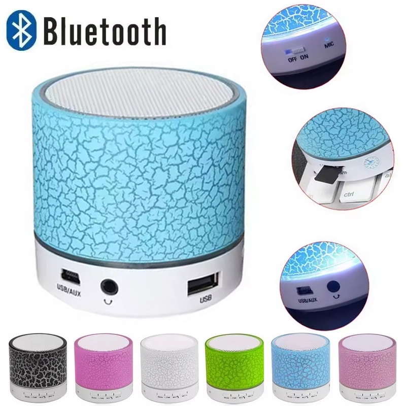 Home Assistant Sd - Altavoz Bluetooth inalámbrico con luz LED,